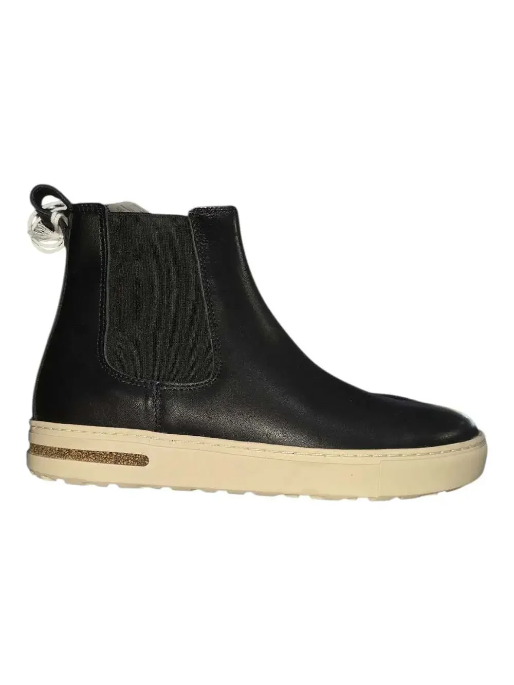 Birkenstock Bend Chelsea Boots in Black Natural Leather unisex W6 M4